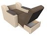 Кресло-кровать Сенатор 80 (коричневый\бежевый цвет)