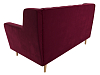 Прямой диван Брайтон 2 Люкс (бордовый цвет)