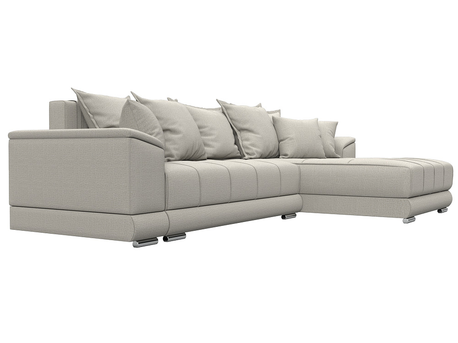 Диван угловой НордСтар правый угол (амур 02 бежевый)