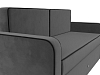 Детский диван трансформер Смарт (серый\черный цвет)