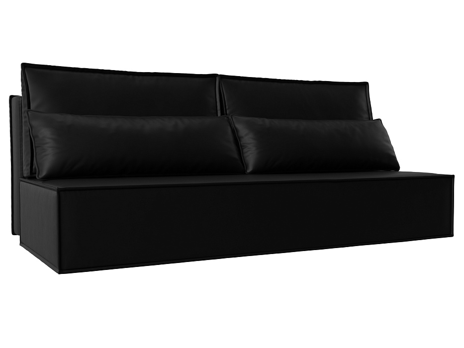 Прямой диван Фабио Лайт (черный)