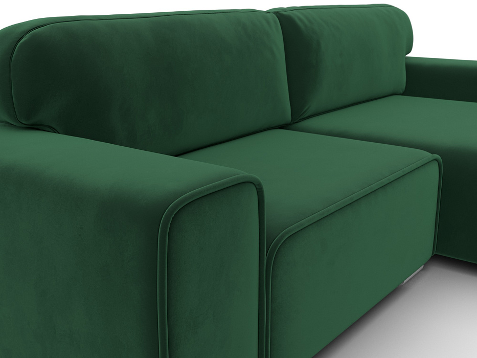 Диван угловой Лига-029 (seven 626 зеленый)