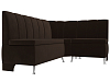 Кухонный угловой диван Кантри правый угол (коричневый)