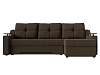 Угловой диван Сенатор правый угол (коричневый цвет)