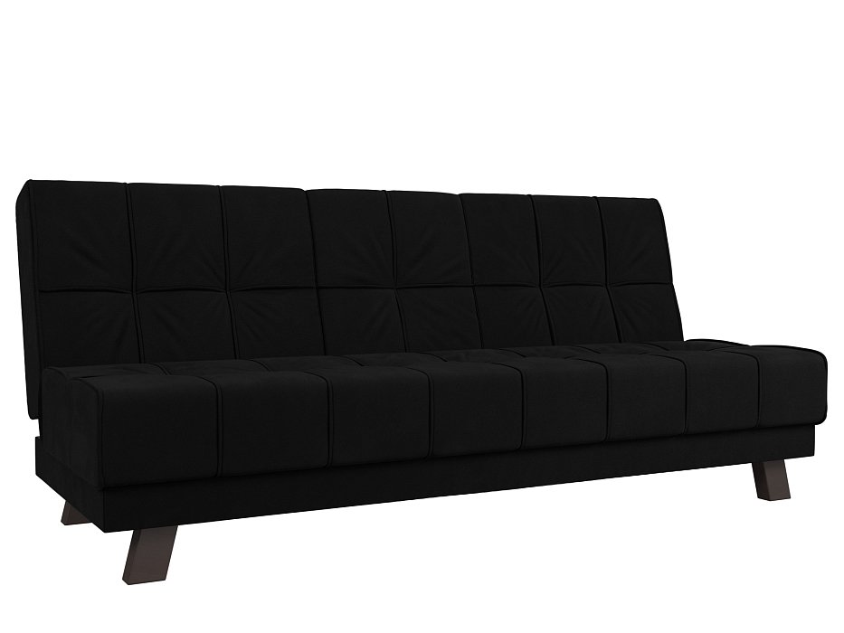 Прямой диван Винсент (черный цвет)