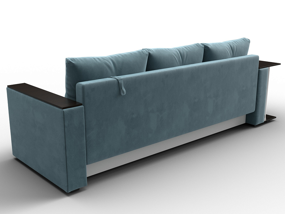 Диван прямой Атланта со столом слева (бирюзовый)