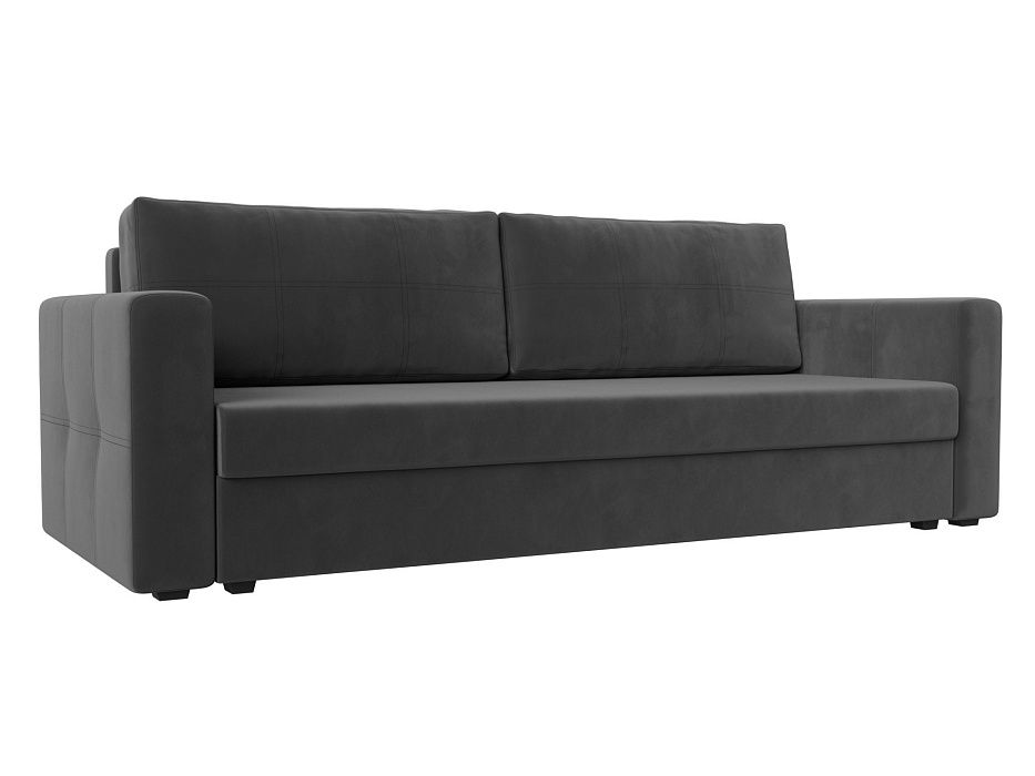 Прямой диван Лига-006 (серый цвет)