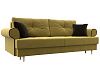 Прямой диван Сплин (желтый/коричневый)