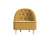 Кресло Амиса (желтый\коричневый)